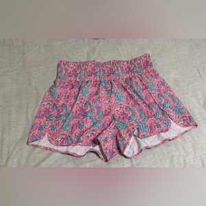Women’s Simply Southern Coastal Sea Horse And Coral Reef Sealife Printed Short